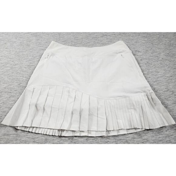 Tennis Skirt Skort With Pockets Pleated Golf High Waisted Womens Size Large 12 - Picture 2 of 11